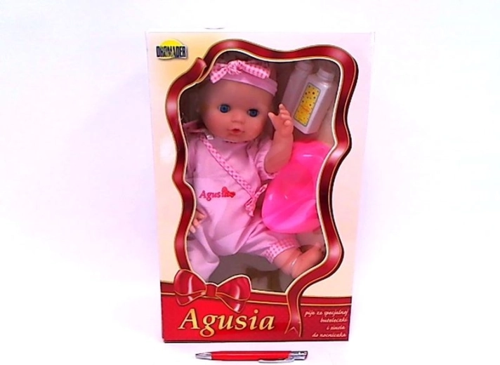 Punčka Agusia pije in lula, 48 cm