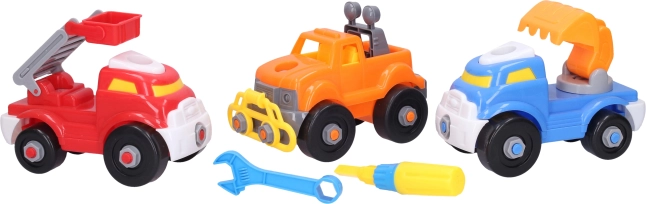 Otroški vijačni avtomobili 3 kosi 16 cm