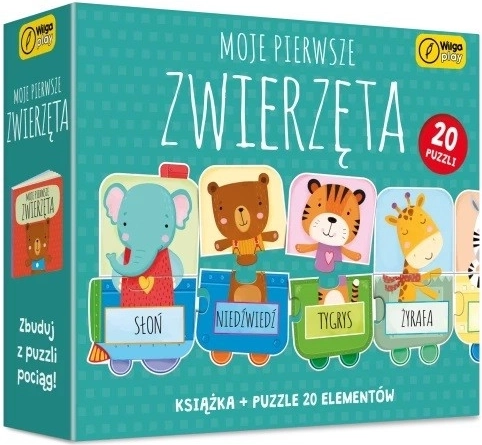 Moje prve živalice: Puzzle in knjiga