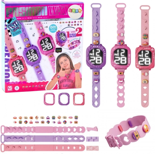 Otroška DIY ura z zamenljivimi paščki in okrasnimi kroglicami