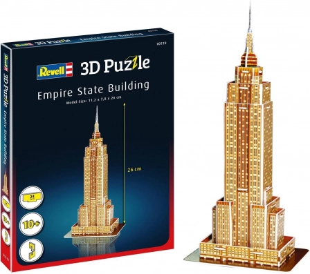 Revell 3D puzzle Empire State Building – papirnat model 26 cm