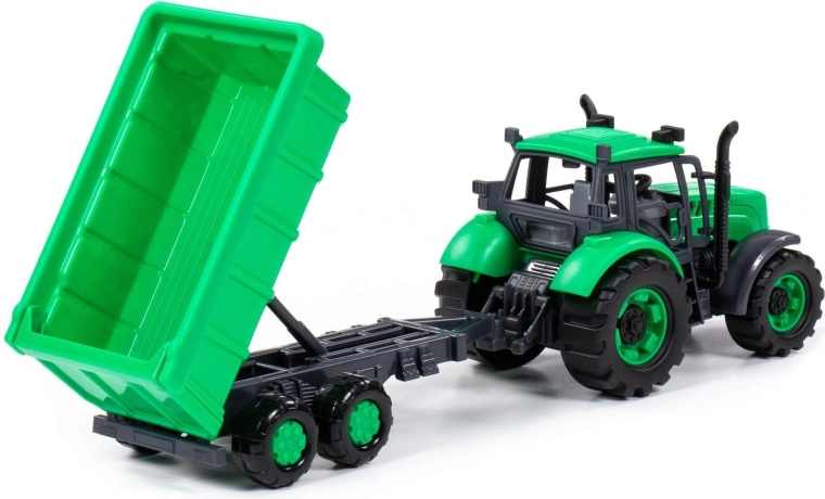 Tipping trailer with opening tailgate