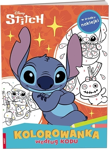 Disney Stitch pobarvanka po kodi