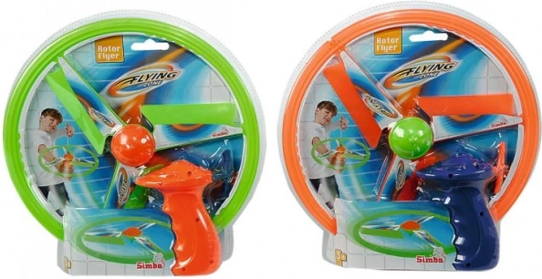 leteči disk na navijanje – plastičen barvni