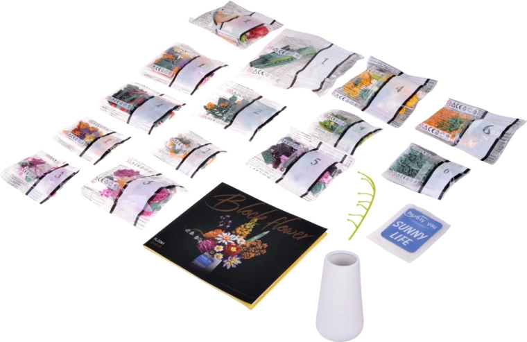 1070 delov za bogat in barvit šopek