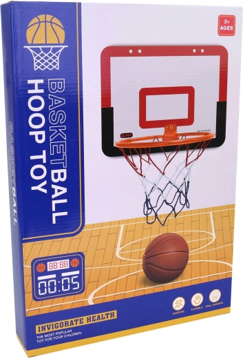 Otroški košarkarski komplet s košem, žogo in tlačilko 40 × 26 cm