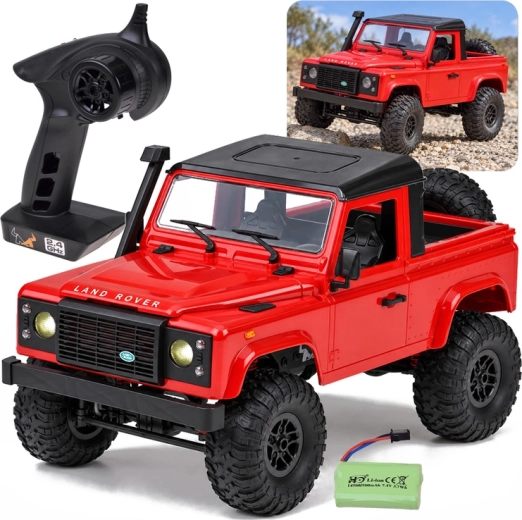 Radijsko vodeni terenski model Land Rover Defender Pickup 4x4 v merilu 1:12