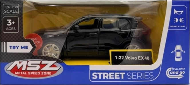 MSZ model Volvo EX40 s svetlobnimi in zvočnimi učinki, črn
