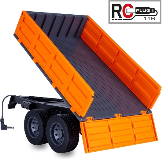 JAMARA Dump Trailer for RC Tractor 1:16 Orange