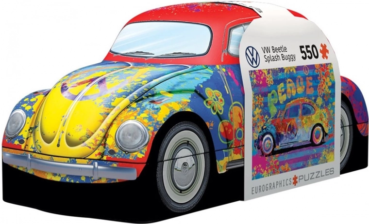 Sestavljanka EUROGRAPHICS v pločevinasti škatlici Volkswagen Hrošč 550 koščkov
