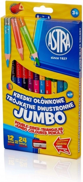 Astra Tristrani Dvostranski Pasteli Jumbo 24 Barv