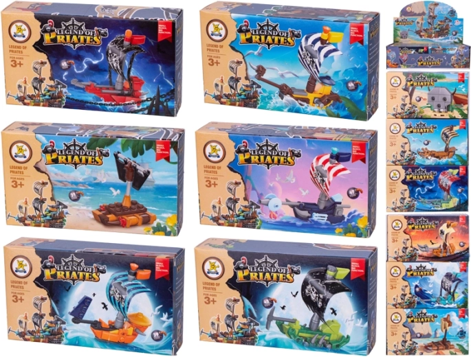 Piratski set za sestavljanje – mini kompleti 28–51 kosov