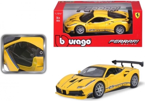 Kovinski model Bburago 1:24 Ferrari 488 Challenge rumen