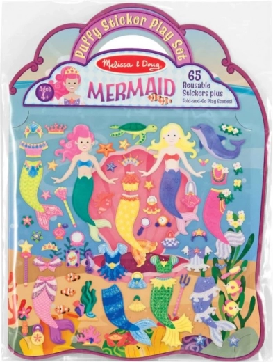 pena nalepke za večkratno uporabo z morskimi vilami MELISSA & DOUG