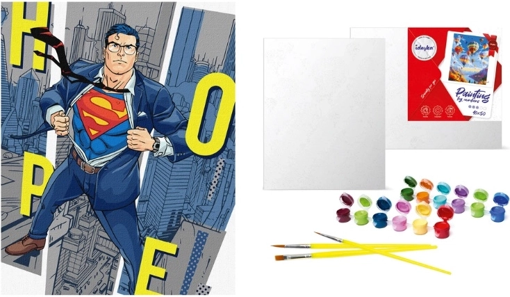 Slikanje po številkah Warner Bros. Superman: upanje 40 × 50 cm