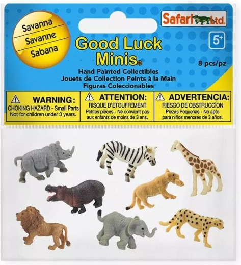 Safari Ltd. Good Luck Minis – savanna animals (8 pcs)