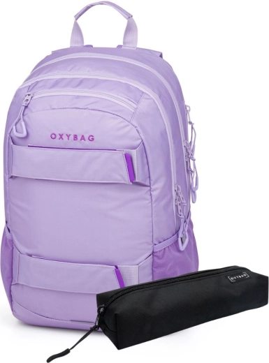 Študentski nahrbtnik in puščica OXY SPORT Violet