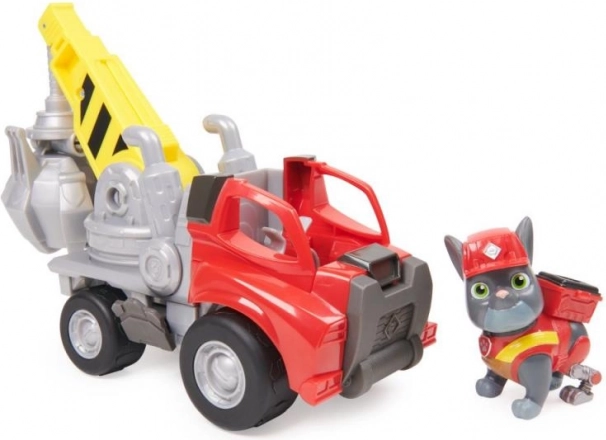 RUBBLE & CREW Chargerjev žerjav s kleščami – gradbeno vozilo s figurico