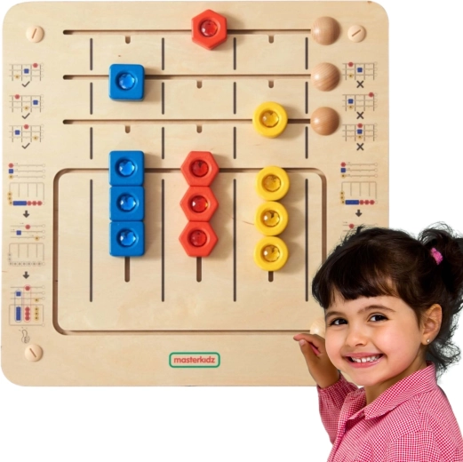 MASTERKIDZ Diamantna Montessori deska za razvrščanje za na steno