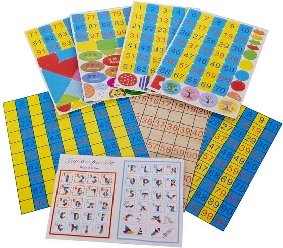 Pripomočki za prvo matematiko in sestavljanje vzorcev