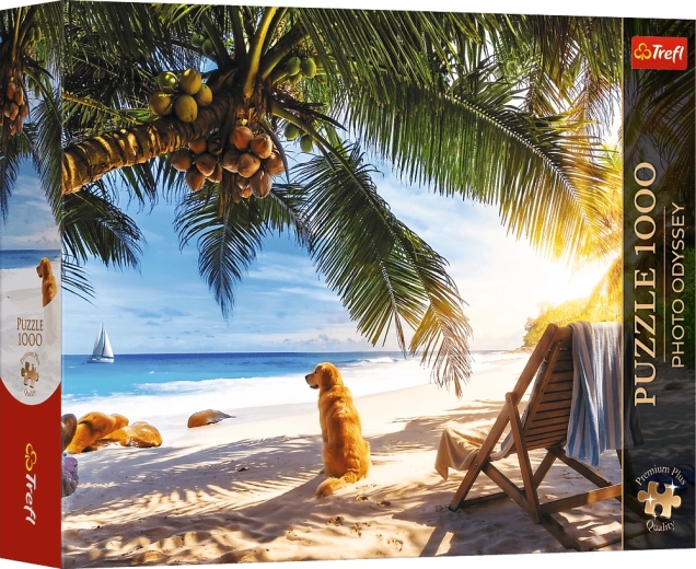Trefl Premium Plus Photo Odyssey Puzzle: Beach Relaxation, Seychelles, 1000 Pieces