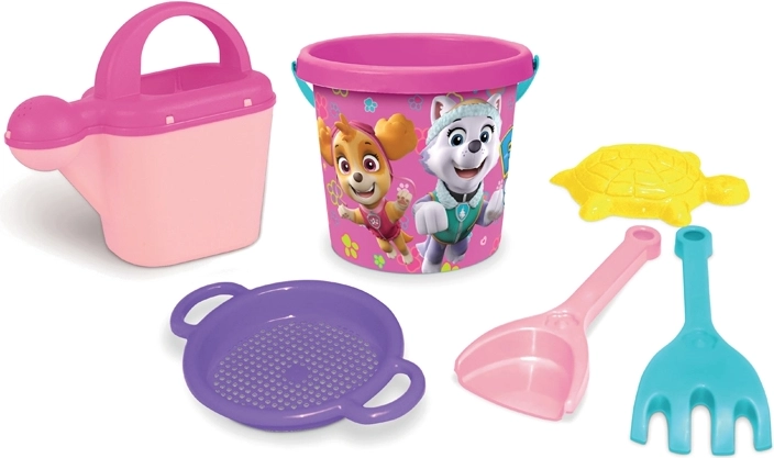 Wader komplet za pesek Paw Patrol roza, 6-delni