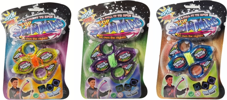 Light-up skill toy – spinning