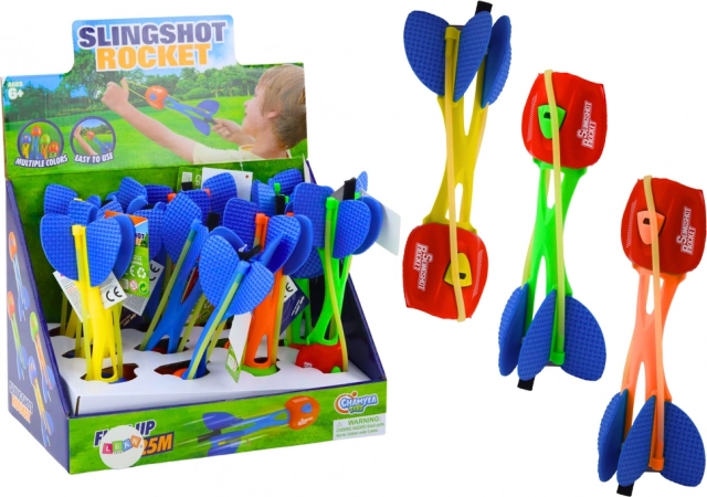 Barvita penasta izstreljevalna raketa z dosegom 25 metrov