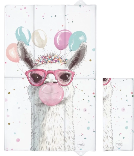 Ceba baby potovalna previjalna podloga Basic Crazy Lama 80 × 50 cm