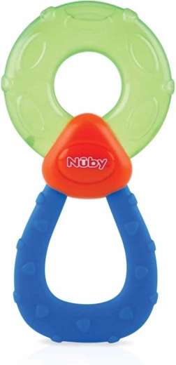 Nuby hladilno grizalo z destilirano vodo, zeleno-modro (od 3 mesecev)