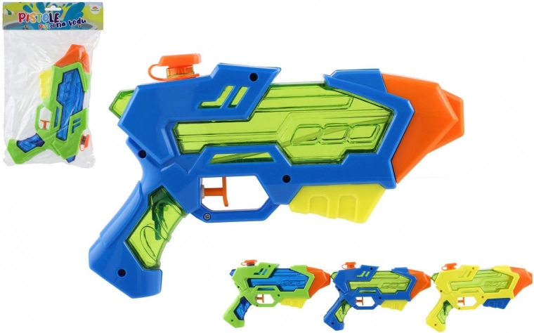 Plastična vodna pištola 22 cm – 3 barve