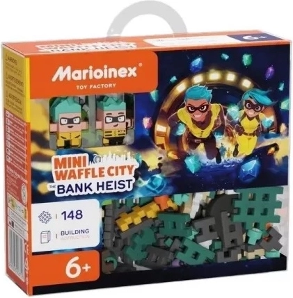 Mini Waffle Bank Robbery Building Set, 148 Pieces