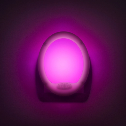 LED nočna svetilka Smooth s spreminjanjem barv in 7 LED-diodami