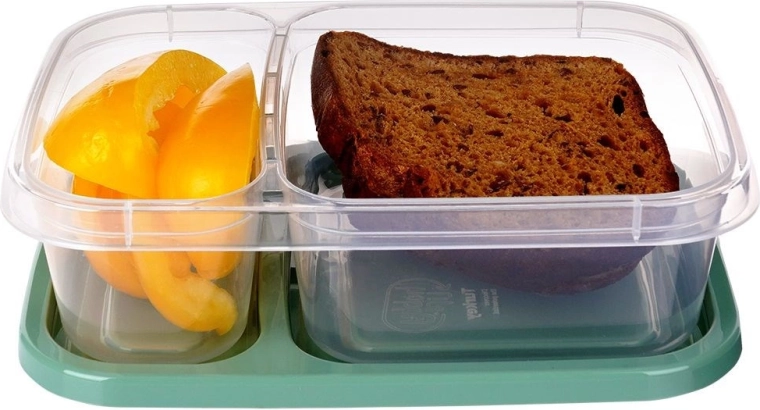 Dva ločena predelka za popolno organiziran obrok