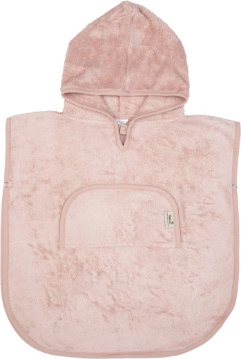 Timboo bambusov pončo z V-izrezom misty rose