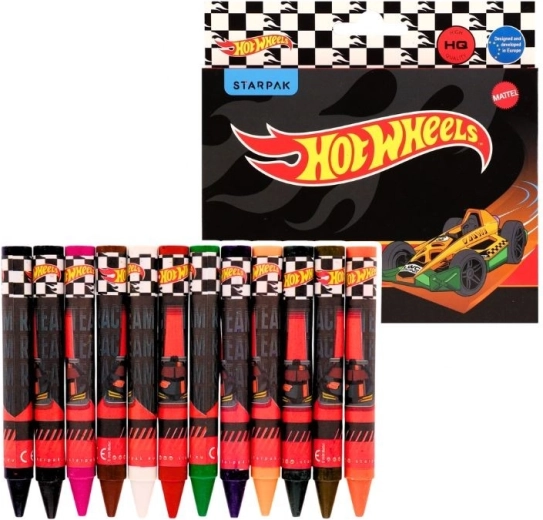 Jumbo voščenke Hot Wheels 12 barv - 1 kos