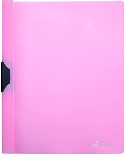 Pisemske mape CONCORDE A4 s stranskim sponkom – pastelno rožnata