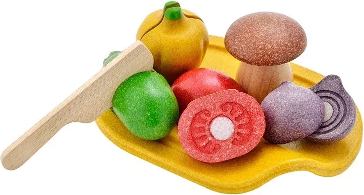 Leseni komplet za rezanje zelenjave PlanToys