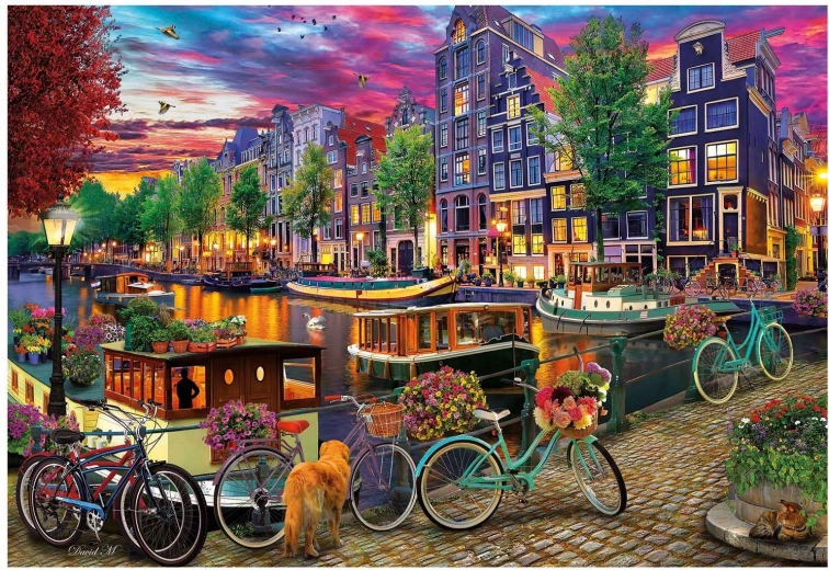 Educa Puzzle Kolesa v Amsterdamu 6000 kosov