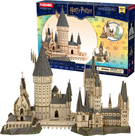 Puremind Harry Potter lesena 3D sestavljanka Hogwarts – Velika dvorana
