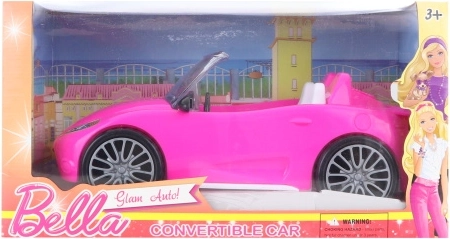 Pink convertible car for dolls