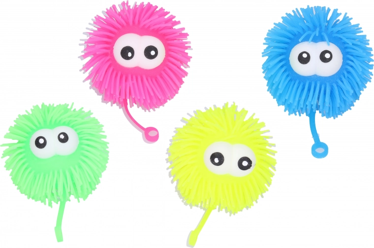 Svetleča žogica z očmi 9 cm