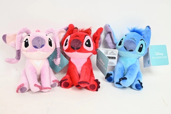 Disney Stitch plišasti obesek za ključe 13 cm (naključna različica)