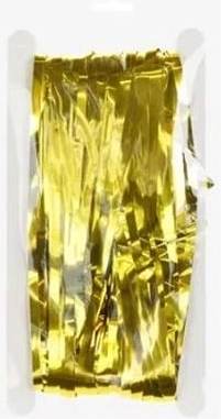 Zlata viseča folijska party dekoracija 100 × 200 cm