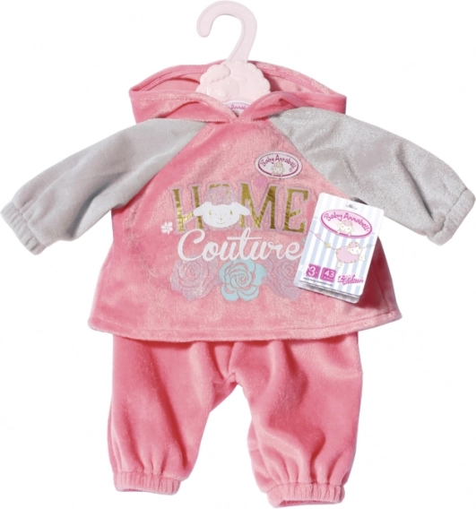 Baby Annabell športni rožnato‑siv komplet oblačil za punčke