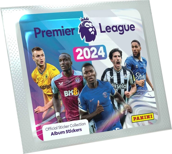 Panini Premier League 2024 collectible stickers – pack of 5 pcs