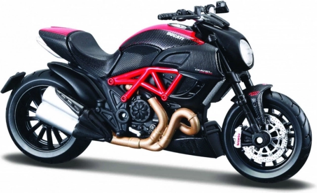 Model motocikla Ducati Diavel Carbon z podstavkom 1:18