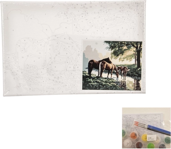 Slikanje po številkah – Konji 24 × 30 cm