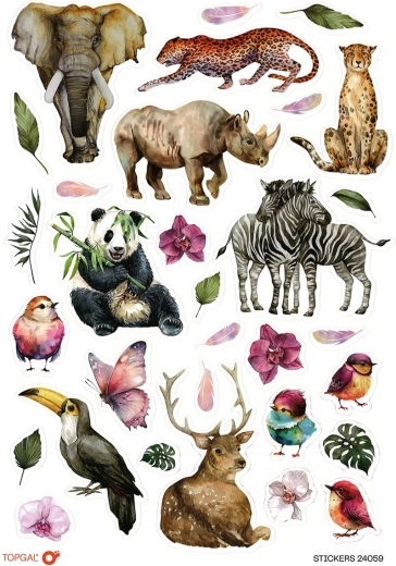 Topgal nalepke Animals