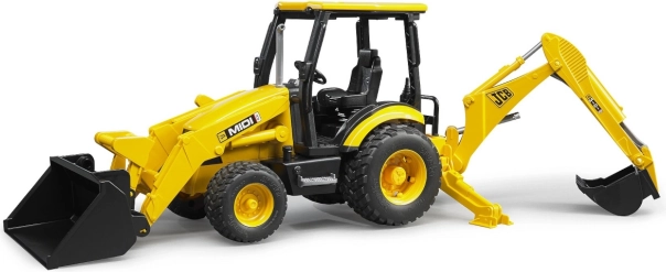 Bruder traktor JCB MIDI čelni nakladalec z bagrom